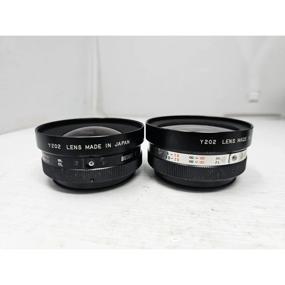 Yashica Yashikor Aux‎ Telephoto and Wide Angle 1:4 Lens Set ~ with Caps